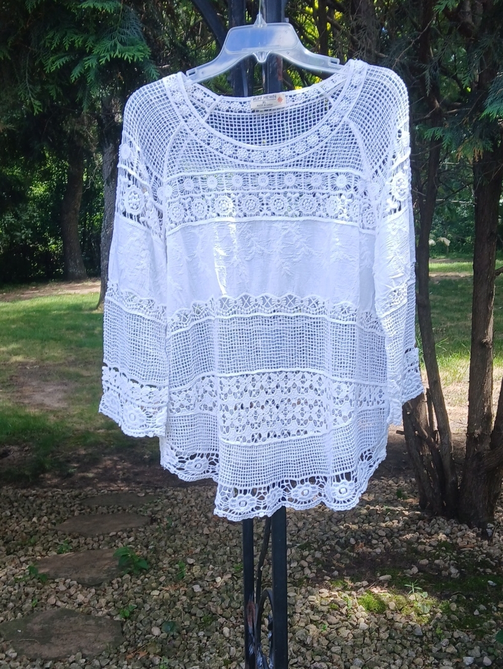 RUFF HEWN 100% COTTON SWIM COVERUP/TOP SZ XL